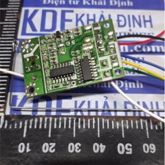Bộ tay phát và mạch thu chế tạo xe, tàu... điều khiển từ xa 2 động cơ 27mhz, màu cam/đen kde4961