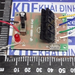Bộ tay phát và mạch thu chế tạo xe, tàu... điều khiển từ xa 2 động cơ 5) 24Ghz, màu cam/đen kde4963
