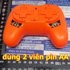 Bộ tay phát và mạch thu chế tạo xe, tàu... điều khiển từ xa 2 động cơ 5) 24Ghz, màu cam/đen kde4963