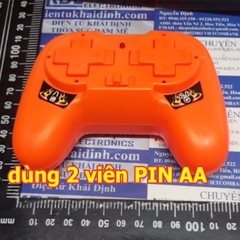 Bộ tay phát và mạch thu chế tạo xe, tàu... điều khiển từ xa 4 động cơ 2A 24Ghz, màu cam/đen kde4965