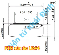 Viên PIN đồ chơi LR44 LR1130 AG13 AG10 1.5V pin cúc áo nhỏ, loại dày/ mỏng kde5040
