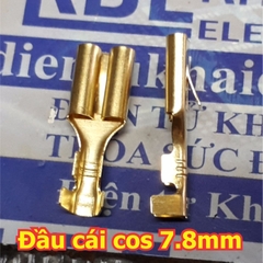 Đầu lõi đồng header, jack oto loại lớn, đầu cái / đực cos 7.8mm, bấm dây 0.75-2.5mm kde5148