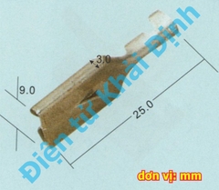 Đầu lõi đồng header, jack oto loại lớn, đầu cái / đực cos 7.8mm, bấm dây 0.75-2.5mm kde5148