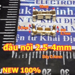 50 cái đầu cos 454 đồng nối 2 dây điện thẳng hàng, rất tiện lợi dây 2.5-4mm kde5151