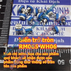 biến trở chiết áp tròn nằm màu trắng, xanh dương RM065 WH06-2 VR 101 ~ 105 100 Ohm ~ 1M Ohm kde5212