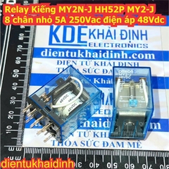 Relay Kiếng MY2N-J HH52P MY2 loại 8 chân nhỏ, điện áp 12Vdc 24Vdc 110Vac 220Vac kde5412
