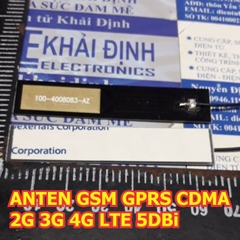 ANTEN GSM GPRS CDMA 2G 3G 4G LTE 5DBi, cổng IPEX, pcb: 13x65mm, DÂY DÀI 12cm kde5352