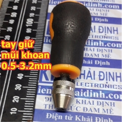tay giữ mũi khoan, khoan tay mini, đơn giản kẹp mũi 0.5mm~3.2mm kde5371