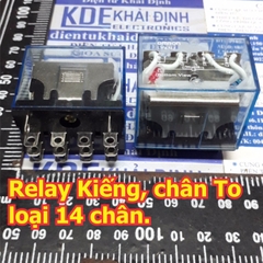 Relay Kiếng LY4N-J HH54PL loại 14 chân lớn, điện áp 12Vdc 24Vdc 220Vac kde5400