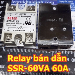 Relay bán dẫn Solid state Relay OUT:24-380Vac IN:500KΩ SSR-25VA SSR-40VA SSR-60VA SSR-80A SSR-100VA kde5405