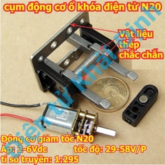 cụm động cơ giảm tốc trong ổ khóa điện tử N20 6V 60V/P kde5438
