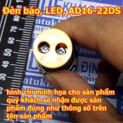 Đèn báo có điện áp, đèn báo nguồn, LED, AD16-22DS, điện áp 12V AC/DC kde5524
