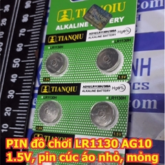 Viên PIN đồ chơi LR44 LR1130 AG13 AG10 1.5V pin cúc áo nhỏ, loại dày/ mỏng kde5040