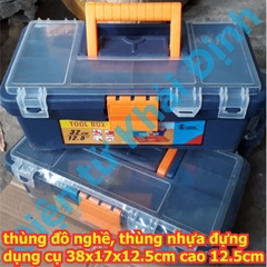 thùng đồ nghề, thùng nhựa đựng dụng cụ 32x18x13cm cao 13cm kde5765