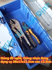 thùng đồ nghề, thùng nhựa đựng dụng cụ 38x17x12.5cm cao 12.5cm kde5766
