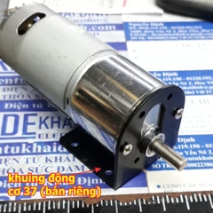 Động cơ giảm tốc 555 RS555 ZGB37 kiểu thẳng 12V 0.3A 5V/P 80V/P trục D 6mm 330gam kde5915