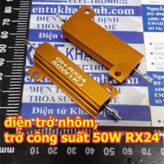 Điện trở nhôm vàng điện trở công suất 50W 5% RX24 GH-RX24 50W2J 50W5ΩJ 50W10RJ 50W20RJ 50W100RJ 50W1KJ 50W10KJ kde5916