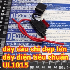 Dây đế cầu chì DẸP, loại TO, XE OTO dạng dây ra dây UL1015 AWG 54A/600V kde4473