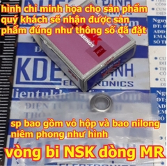 vòng bi, ổ bi, bạc dan NSK MR117 MR126 MR128 MR137 MR148 MR149 MR84 MR85 MR95 MR104 MR105 MR106 MR115 kde6201