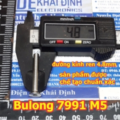 bulong bu lông vít pake DIN7991, đầu bằng, lỗ lục giác chìm, inoc inox 201 M5 các loại dài 8mm ~ 50mm kde6246