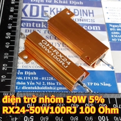 Điện trở nhôm vàng điện trở công suất 50W 5% RX24 GH-RX24 50W2J 50W5ΩJ 50W10RJ 50W20RJ 50W100RJ 50W1KJ 50W10KJ kde5916