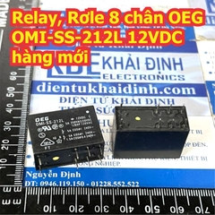 Relay, Rơle OEG OMI-SH-212L 12VDC hàng tháo máy kde6438