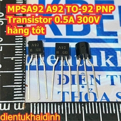 MPSA42 A42 MPSA92 A92 TO-92  transistor 0.5A 300V NPN PNP nghịch thuận kde0200
