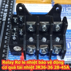 Relay Rơ le nhiệt bảo vệ động cơ quá tải nhiệt JR36-20 JR36-63 JR36-160 kde5337