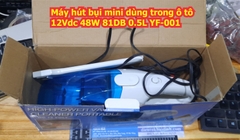 Máy hút bụi mini dùng trong ô tô 12Vdc 48W 81DB 0.5L YF-001 kde6786