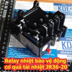 Relay Rơ le nhiệt bảo vệ động cơ quá tải nhiệt JR36-20 JR36-63 JR36-160 kde5337