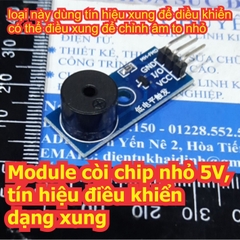 Module còi chip nhỏ 5V, tín hiệu điều khiển mức thấp hoặc dạng xung kde7101