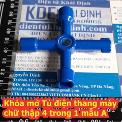 Khóa mở Tủ điện thang máy chữ thập 4 trong 1 nhiều mẫu khác nhau kde7150