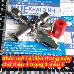 Khóa mở Tủ điện thang máy chữ thập 4 trong 1 nhiều mẫu khác nhau kde7150