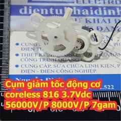 Cụm giảm tốc động cơ coreless 816 3.7Vdc 56000V/P 7gam kde7217