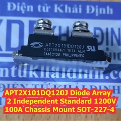 APT2X101DQ120J 2X101DQ120 Diode Array 2 Independent Standard 1200V 100A Chassis Mount SOT-227-4 kde7233
