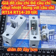 Giá đỡ cầu chì Đế cầu chì chụi nhiệt dùng với cầu chì RT14 RT18 R015 RT14-20 thường / tốt kde7492