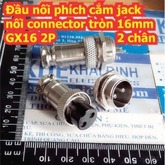 Đầu nối phích cắm jack nối connector tròn 16mm GX16 2P 2 chân ~ 8 chân kde7557