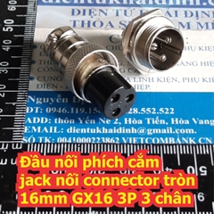 Đầu nối phích cắm jack nối connector tròn 16mm GX16 2P 2 chân ~ 8 chân kde7557