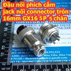 Đầu nối phích cắm jack nối connector tròn 16mm GX16 2P 2 chân ~ 8 chân kde7557