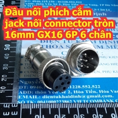 Đầu nối phích cắm jack nối connector tròn 16mm GX16 2P 2 chân ~ 8 chân kde7557