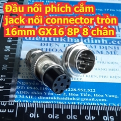 Đầu nối phích cắm jack nối connector tròn 16mm GX16 2P 2 chân ~ 8 chân kde7557