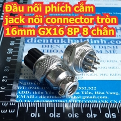 Đầu nối phích cắm jack nối connector tròn 16mm GX16 2P 2 chân ~ 8 chân kde7557