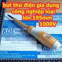 Bút thử điện gia dụng công nghiệp loại lớn 195mm 1000V kde7571
