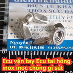 Ecu vặn tay Eru cánh bướm tai hồng chuồn chuồn inox inoc chống gỉ sét M4 M5 M6 M8 M10 kde7583