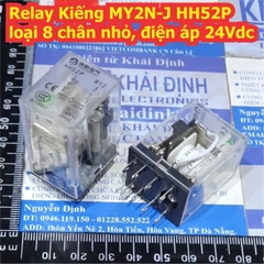 Relay Kiếng MY2N-J HH52P MY2 loại 8 chân nhỏ, điện áp 12Vdc 24Vdc 110Vac 220Vac kde5412