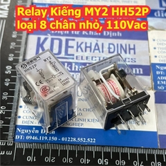 Relay Kiếng MY2N-J HH52P MY2 loại 8 chân nhỏ, điện áp 12Vdc 24Vdc 110Vac 220Vac kde5412