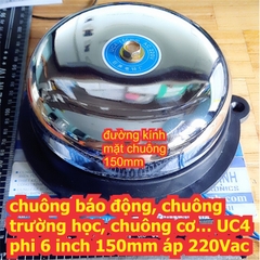 chuông báo động, chuông trường học, chuông cơ….phi 3 ~ 6 inch 75mm ~ 150mm áp 220Vac / 24Vdc kde5404