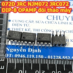 TL072 TL072CP TL072CN hàng ST 072 072D JRC tháo máy DIP-8 JFET-INPUT OPAMP ĐÔI CHÂN CẮM kde1221