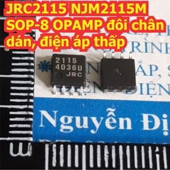 JRC2115 NJM2115M SOP-8 OPAMP đôi chân dán, điện áp thấp kde7732