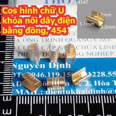 100 cái Cos hình chữ U 454 khóa nối dây điện bằng đồng 454A 454B 454C 454D 454E 454T kde7763